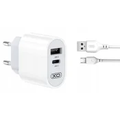 shumee Stenski polnilnik USB + kabel USB TYPE C XO L97