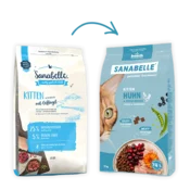 Sanabelle Kitten za mačje mladiče piščanec&brusnice - 2 kg
