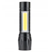 Vergionic Taktična polnilna USB LED ročna svetilka 10 cm