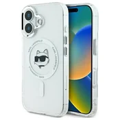 shumee Ovitek Karl Lagerfeld za iPhone 16 Plus, MagSafe, bel