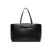 Ročna torba Calvin Klein Calvin Mini Quilt Medium Tote K60K611885 Črna