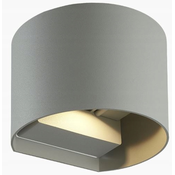 LED line LED line LITE stenska svetilka CILINDER 2x3W, 450lm, IP54, siva [475534, 475565] Farba svetla: Topla bela