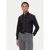 Tommy Hilfiger Srajca Solid Heritage MW0MW35774 Črna Regular Fit