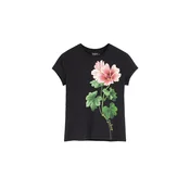 Desigual Majica zelena / roza / črna