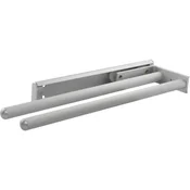 Držalo Pluto za krpe in brisače dvoročno 330 mm aluminij srebrno