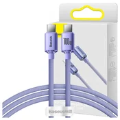 BASEUS Kabel za hitro polnjenje in prenos podatkov USB – USB-C, 100 W, 1,2 m, vijoličen