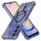 Hibridni ovitek Techsuit Shockproof MagSafe za Samsung Galaxy A25 - smoke black