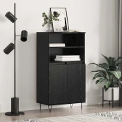 Highboard Crna 60 x 36 x 110 cm Konstruirano drvo