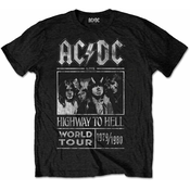 AC/DC Unisex majica Highway to Hell World Tour 1979/1980 Black L