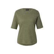 s.Oliver BLACK LABEL Majica temno rjava/zelena