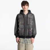 Mikina Off-White Arrow Distr Den Zip Skate Hoodie Highlighted Black XL