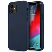 Guess GUHCP12SLSVSBL iPhone 12 mini 5,4 blue hardcase Script Vintage (GUHCP12SLSVSBL)