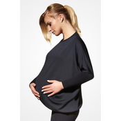 Bas Bleu Maternity tunic EMI black made of elastic material