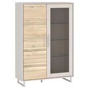 Livetastic VITRINA, masivno hrast hrast bianco