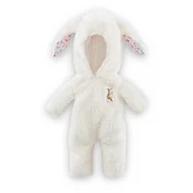 Kucni kombinezon Bunny Plush Onesie Ma Corolle bijeli s uškima za lutku od 36 cm