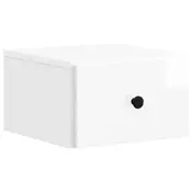 vidaXL vidaXL Stenski nočni omarici Bela visok sijaj 34,5 x 33 x 20 cm, (5000209983)