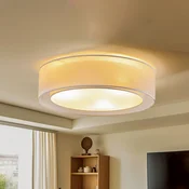 Duolla Stropna svetilka Tibu, siva, O 50 cm, tekstil - Dnevna soba/jedilnica - Sodobni - Tkanine/tekstil