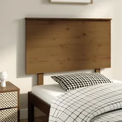 Vidaxl Posteljno vzglavje medeno rjavo 104x6x82,5 cm trdna borovina