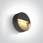 ZIDNA SVJETILJKA LED 3W/200lm/3000K/fi.10cm/ANTRACIT