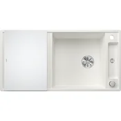 Blanco sudoper AXIA III XL 6 S InFino SILGRANIT daska staklo, s dalj. upr. - LEDENIŠKO BELA
