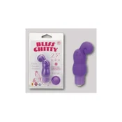 shumee xBLISS CHITTY, MINI VIBRATOR, 10 FUNKCIONEN, WASSERFEST, SILIKON, LILA, 6,4CM