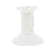 Plastični svečnik 10 cm, 1 kos, bel
