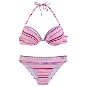 VENICE BEACH Bikini opal/siva/ciklama/svetlo roza