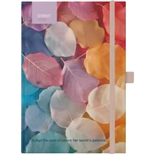 Blok notes z elastiko flowers medaw b5 tp črt 96l