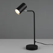 Trio Lighting Namizna svetilka Marley, črna, višina 45 cm, kovinska - Dnevna soba/jedilnica - Sodobni - črna mat barva - Kovina