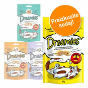 Poskusni paket Dreamies dežela sanj 4 x 60 g - Piščanec, puran, raca in sir