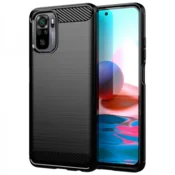 Silikonski ovitek za Xiaomi Redmi Note 10/Note 10s - mat carbon črn