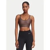 Under Armour Špotni nedrček Infinity Mid 2.0 Bra 1384123 Rjava