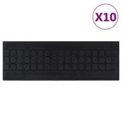 Vidaxl Podloge za stopnice 10 kosov 25x75 cm guma
