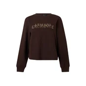 ARMANI EXCHANGE Majica čokolada/temno rjava/svetlo rumena