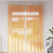 Voile zavjese s petljama 2 kom narancaste 140x260 cm