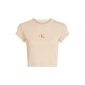 Calvin Klein Jeans Majica oranžna/volneno bela