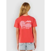 Rip Curl Ocean Break Relaxed Kids dekliška majica deep red