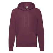 Burgundy Mens Hooded Sweat Sweat Fruit of the Loom