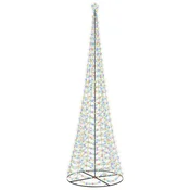 Vidaxl Spiralna LED novoletna jelka s podstavkom EKENAS 500 cm 868 LED