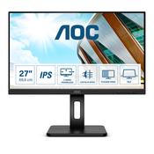 AOC P2 27P2Q LED display 68,6 cm (27) 1920 x 1080 pikseli Full HD Crno
