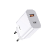 Punjac Remax RP-U68 USB-A USB-C PD20W, Beli