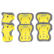 Spokey SHIELD 3-dijelni set štitnika za djecu žute boje vel S