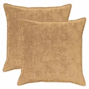 vidaXL Prevleka za blazino 2 kos HOUTEN Taupe 80 x 80 cm