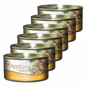 Applaws Cat - konzerva mačje hrane s piščančjimi prsmi, 6x70 g