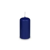 Valjasta sveča temno modra O40 x 80 mm 10 h. [4 kosi]