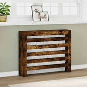 shumee Pokrov za radiator dimljen hrast 104x20x82 cm inženirski les