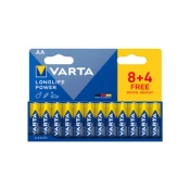 shumee Baterije VARTA Longlife Power AA, blister, 8+4 kosov