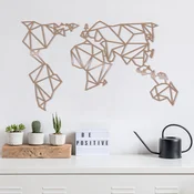 Wallity Zidna dekoracija World Map2, Bakarne boje