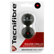 Absolute squash žogice Tecnifibre 2 pack - rdeea pika
