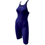 Womens swimwear finis fuse open back kneeskin navy 22